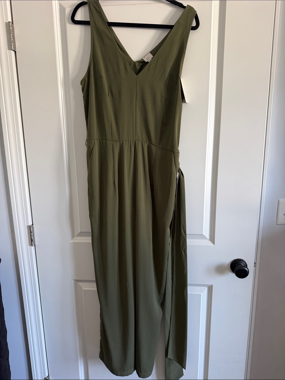 a new day Olive Green V-Neck Sleeveless Jumpsuit